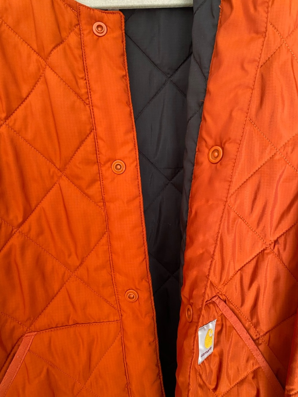 Carhartt WIP Quilted Snap-Front Barrow Liner Jacket - Picture 4 of 11